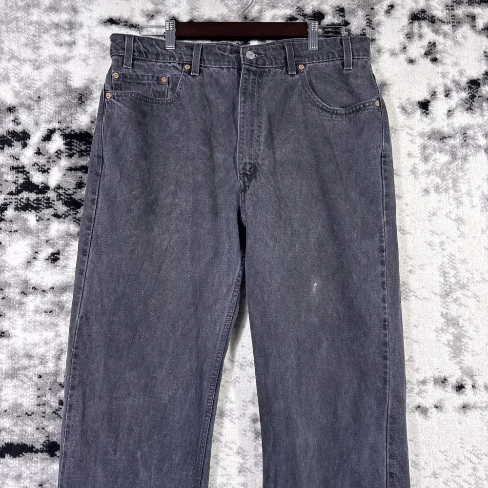 Levis 505 Jeans Mens Size 38x36 Black Straight Y2k VTG Americana Classic